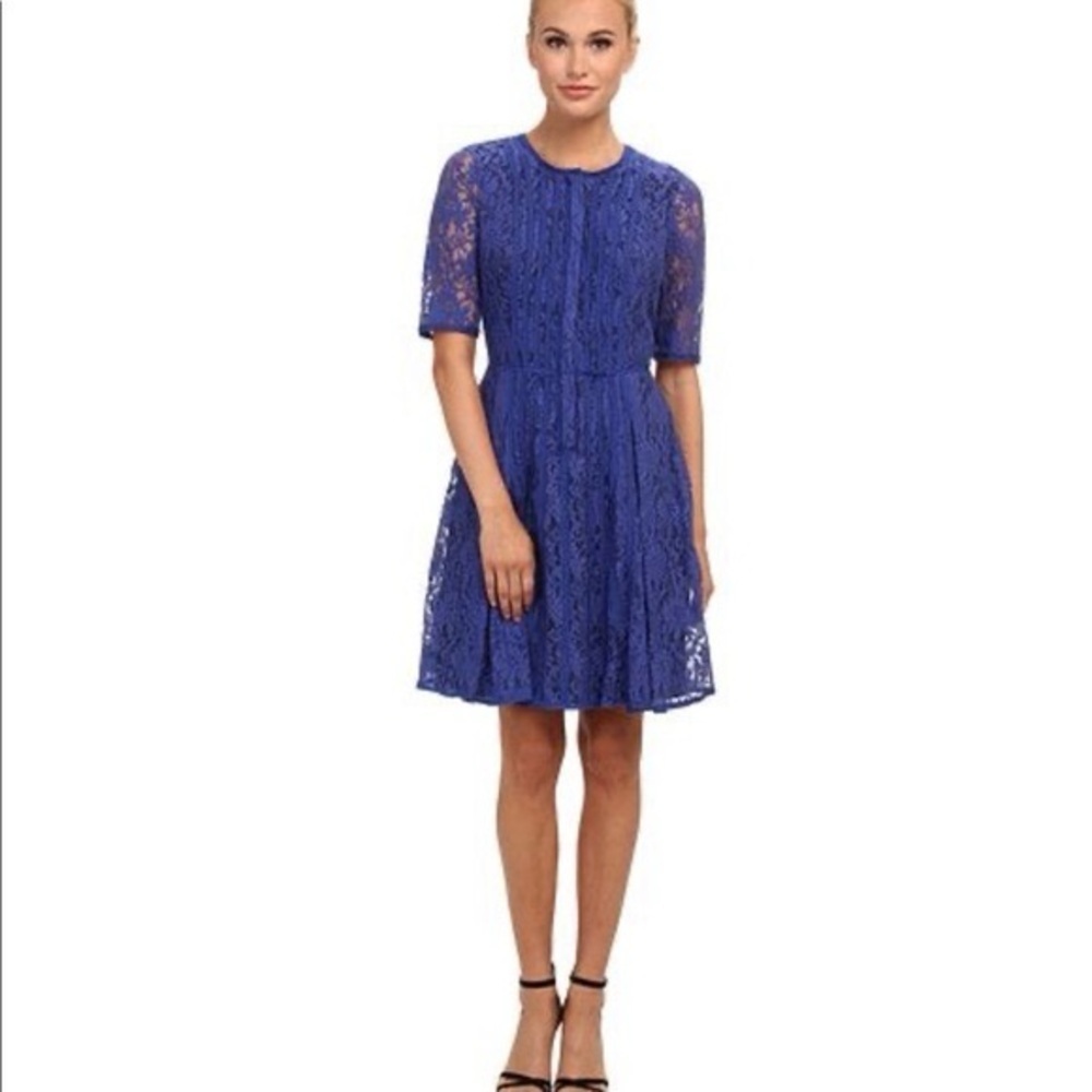 BCBGMaxAzria Royal Blue Kiran Lace Mini Dress NWT